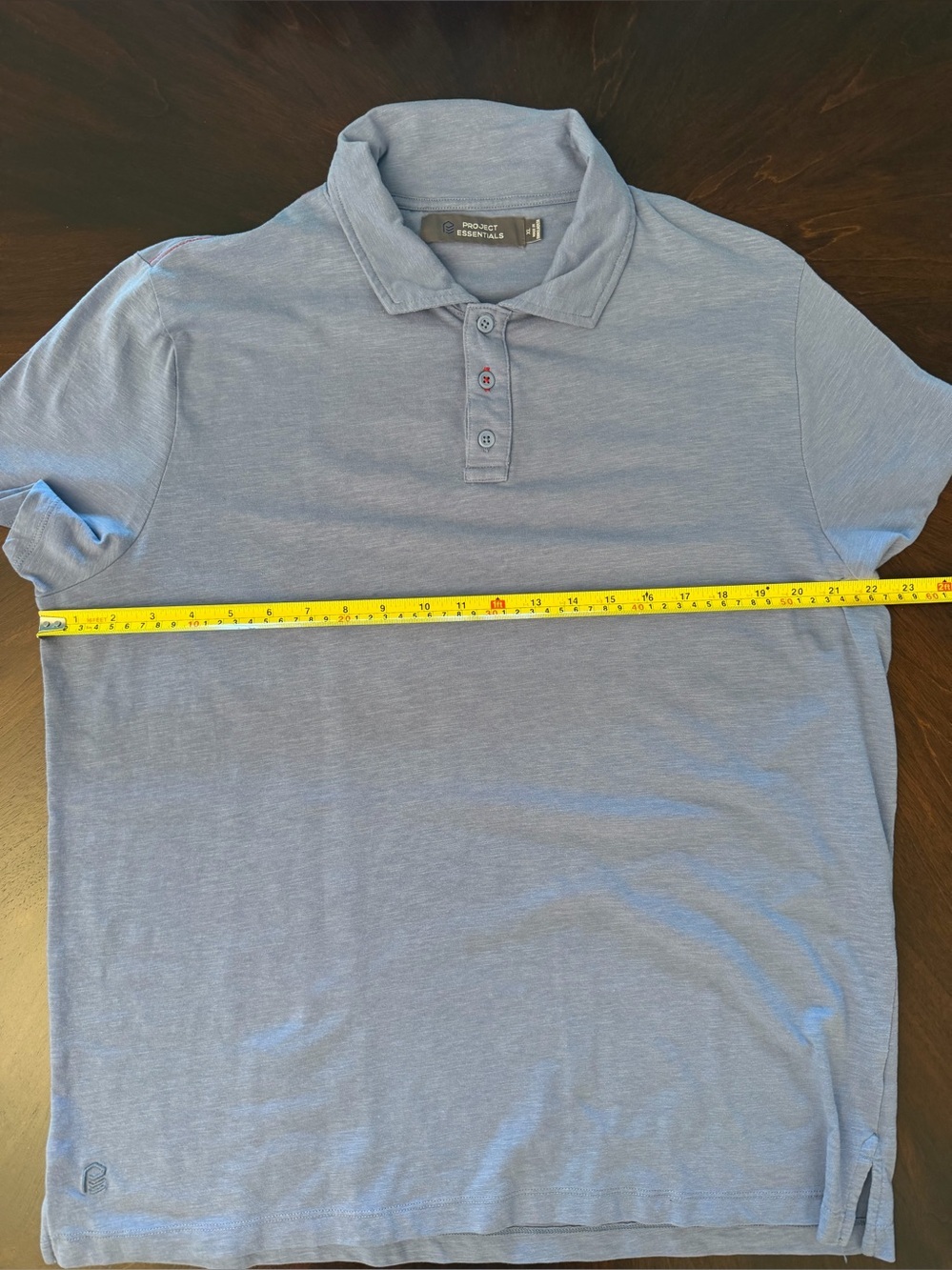 Essentials Men’s Heather Light Blue Polo